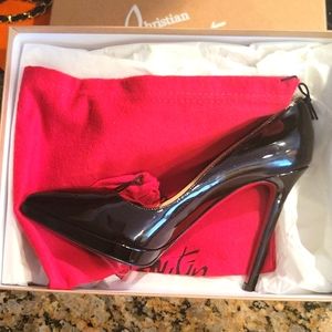 Christian Louboutin black stiletto pumps